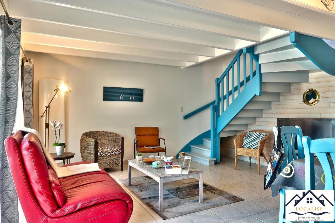 Localise - M3A La Maison Du Pecheur Au Guilvinec - Chambres Vue Mer - A 20M De La Mer Situee A La Pointe De Men Meur - Tout A Pied, Plage, Port, Centre, Commerces, Marche - Wifi Inclus - Linge De Lit Inclus - Jardin Clos - En Option , Menage Et Servi 外观 照片