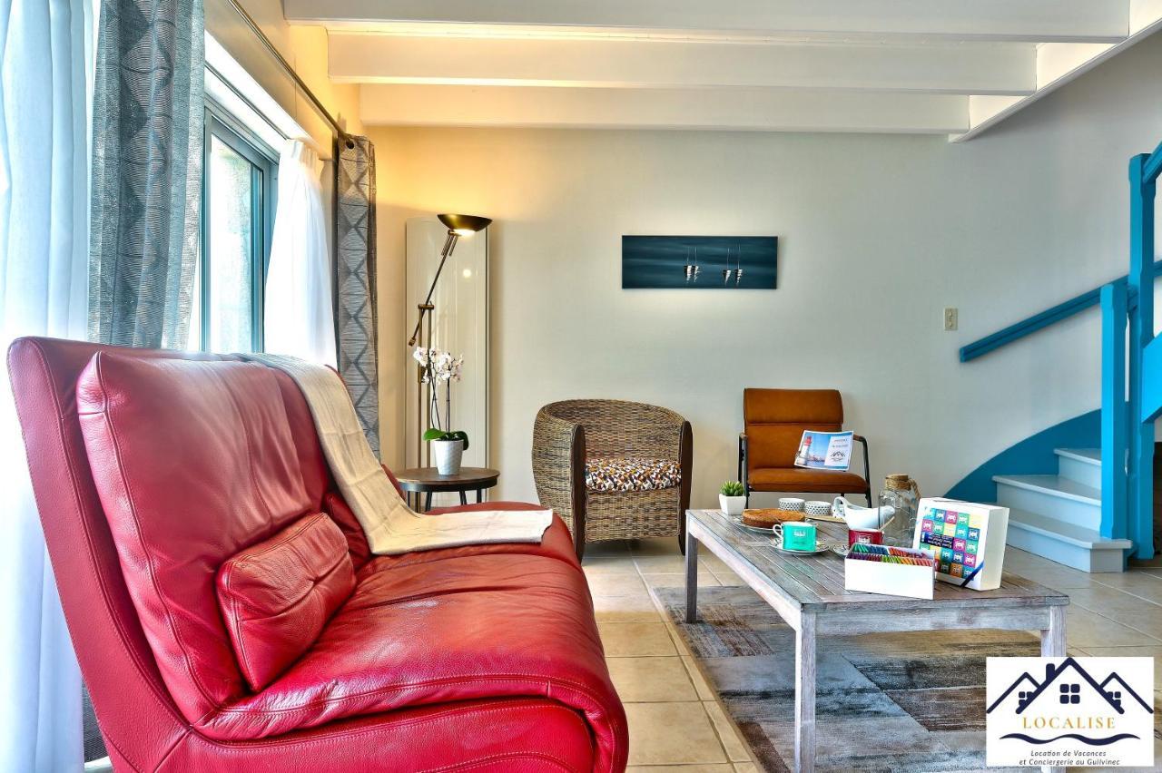 Localise - M3A La Maison Du Pecheur Au Guilvinec - Chambres Vue Mer - A 20M De La Mer Situee A La Pointe De Men Meur - Tout A Pied, Plage, Port, Centre, Commerces, Marche - Wifi Inclus - Linge De Lit Inclus - Jardin Clos - En Option , Menage Et Servi 外观 照片