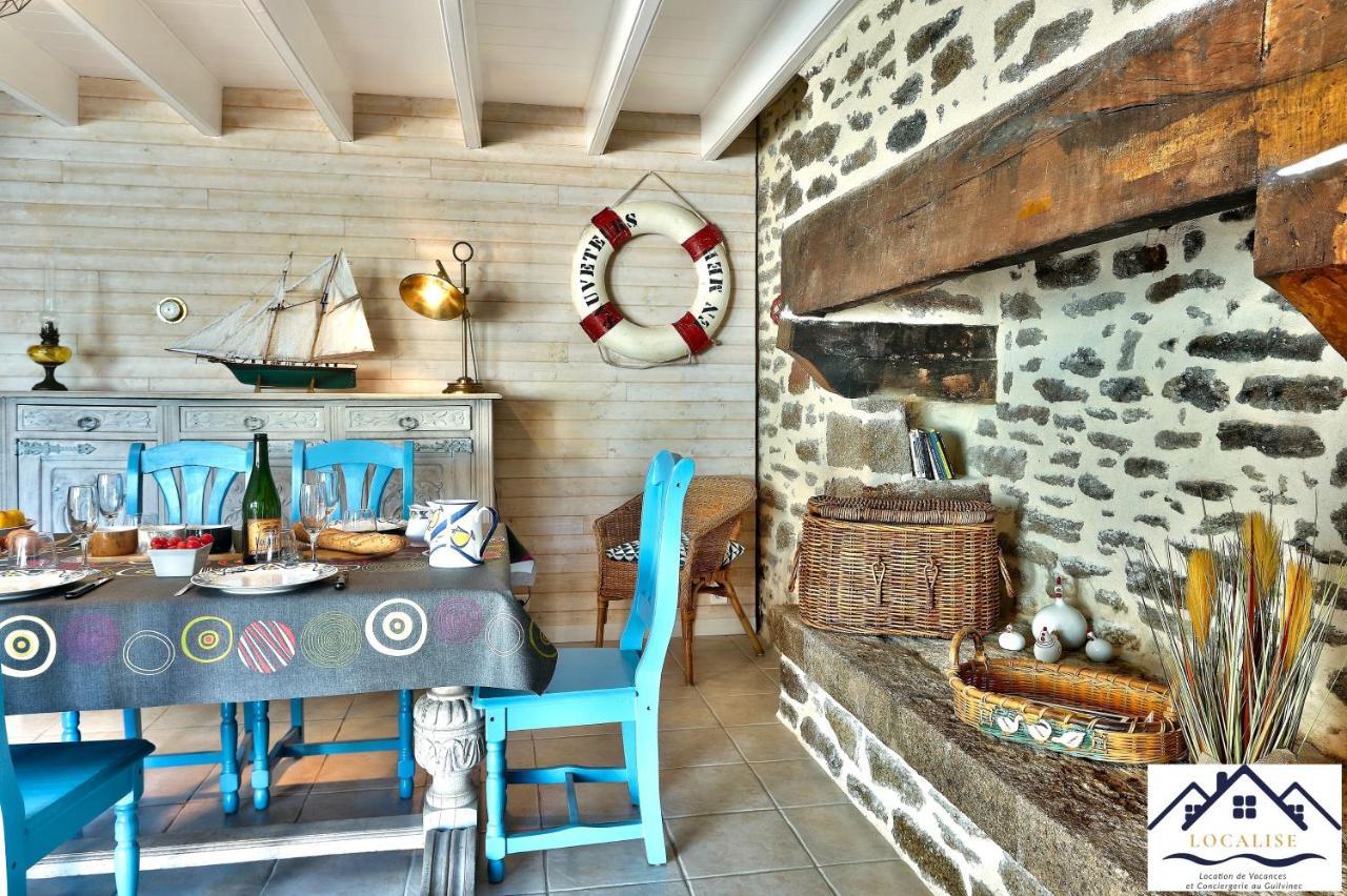 Localise - M3A La Maison Du Pecheur Au Guilvinec - Chambres Vue Mer - A 20M De La Mer Situee A La Pointe De Men Meur - Tout A Pied, Plage, Port, Centre, Commerces, Marche - Wifi Inclus - Linge De Lit Inclus - Jardin Clos - En Option , Menage Et Servi 外观 照片