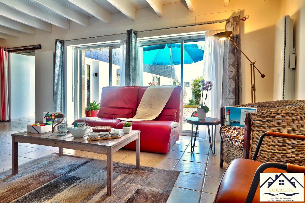 Localise - M3A La Maison Du Pecheur Au Guilvinec - Chambres Vue Mer - A 20M De La Mer Situee A La Pointe De Men Meur - Tout A Pied, Plage, Port, Centre, Commerces, Marche - Wifi Inclus - Linge De Lit Inclus - Jardin Clos - En Option , Menage Et Servi 外观 照片