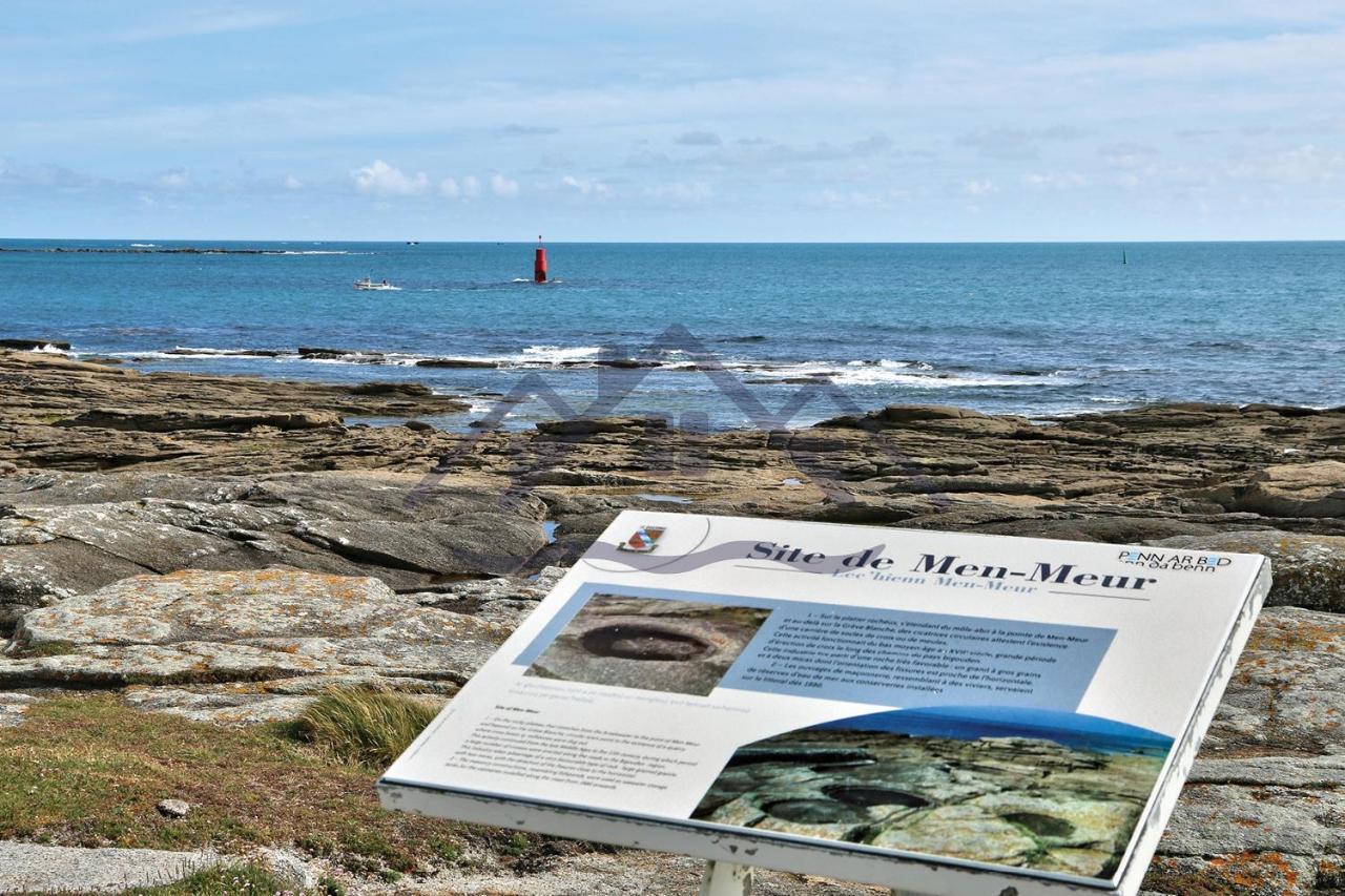 Localise - M3A La Maison Du Pecheur Au Guilvinec - Chambres Vue Mer - A 20M De La Mer Situee A La Pointe De Men Meur - Tout A Pied, Plage, Port, Centre, Commerces, Marche - Wifi Inclus - Linge De Lit Inclus - Jardin Clos - En Option , Menage Et Servi 外观 照片